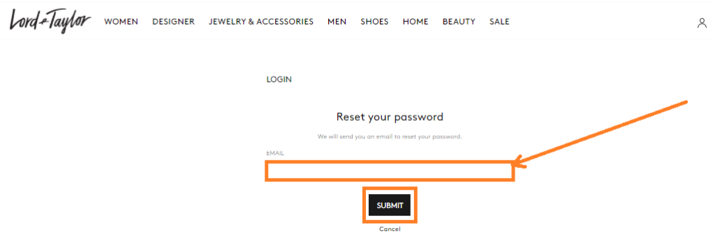 Forgot Lord and Taylor Credit Card Password 2