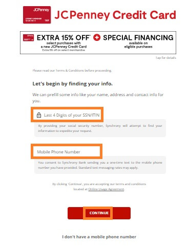 Apply JCPenney Credit Card Online 2