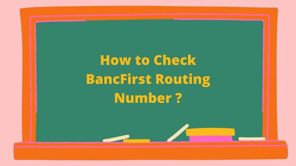 BancFirst Routing Number