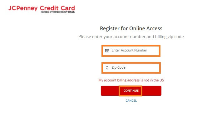 Register JCPenney Credit Card Online 2