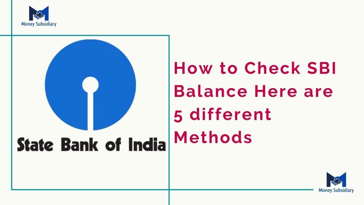How to check sbi balance