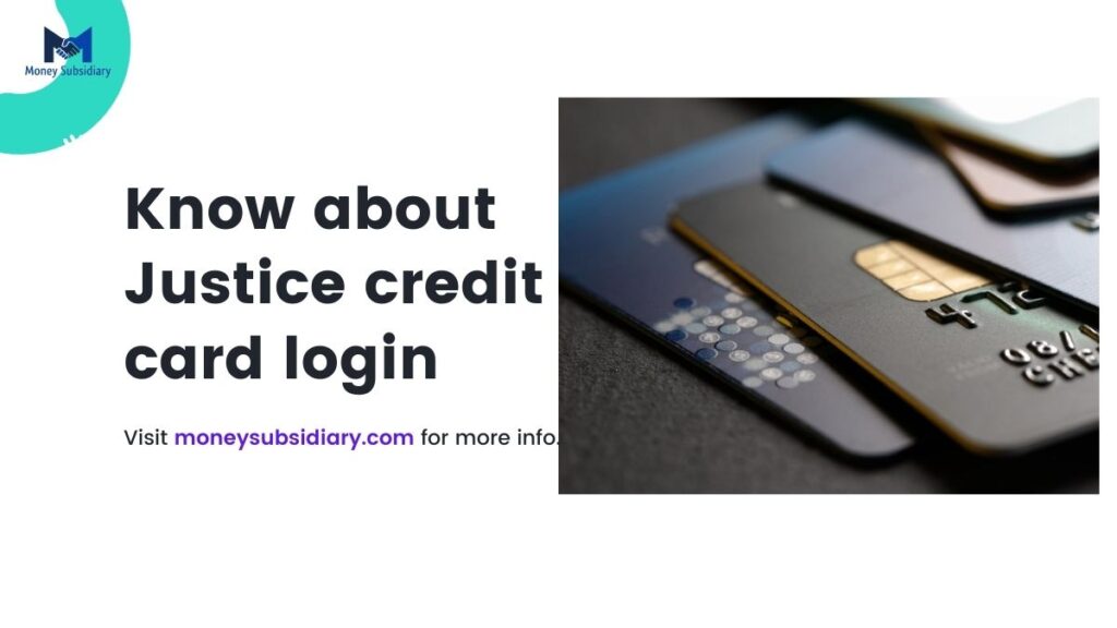 Justice credit card login