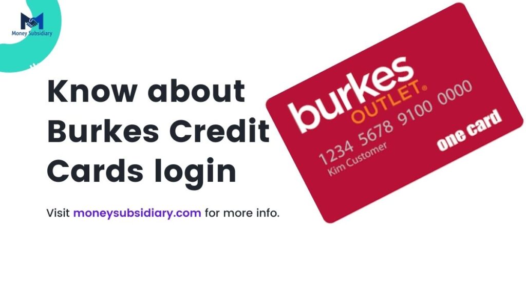 burkes credit card login