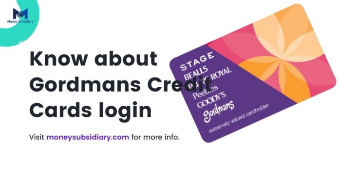 gordmans credit card login