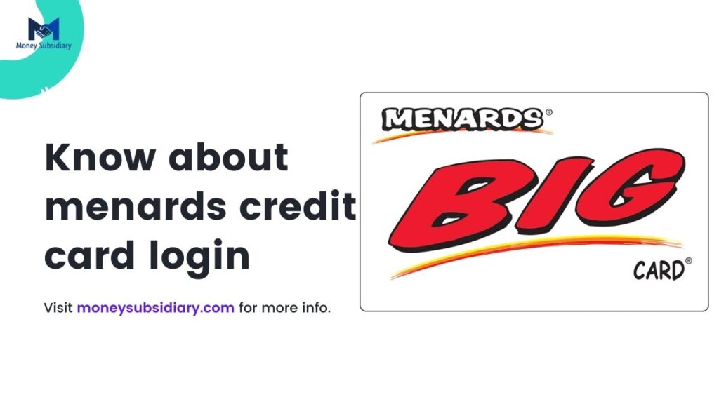 Menards Credit Card login