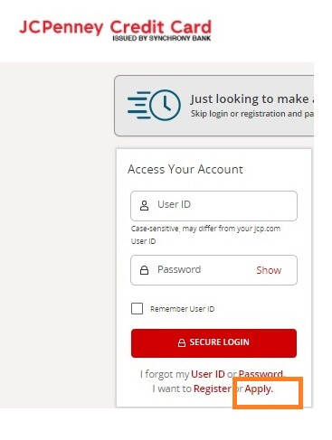Apply JCPenney Credit Card Online 1