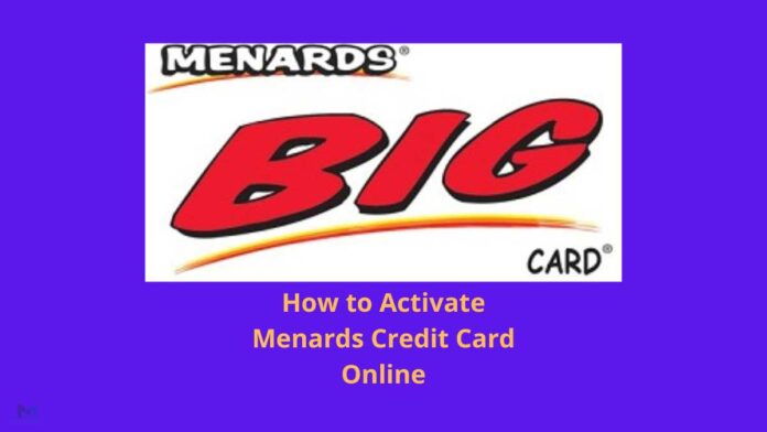 Activate Menards Credit Card