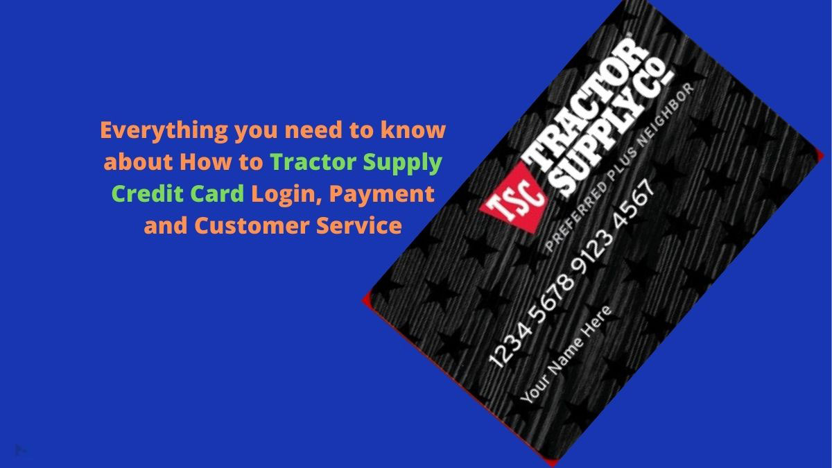 Tractor Supply Credit card Login
