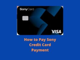 Sony Credit Card Payment