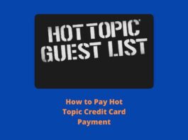Hot Topic Credit Card Payment