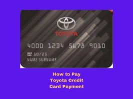 Toyota Credit Card Payment