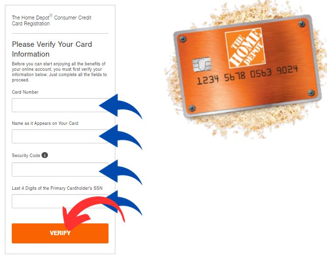 How to Register Your Online Home Depot Credit Card Account
