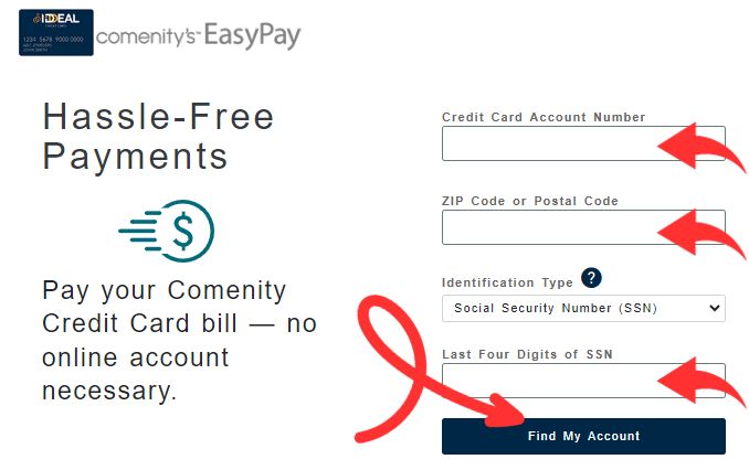 Iddeal credit card payment via Easypay
