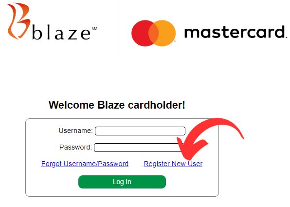 Register Blaze card account