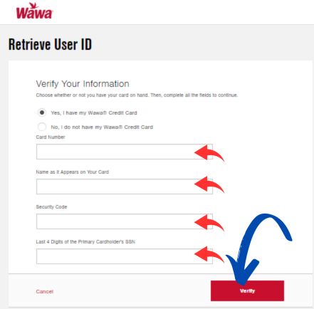 Retrieve wawa User ID